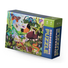 50 pc Crocodile Creek Holographic Puzzle - Backyard Bugs